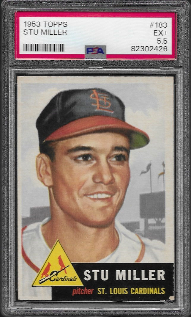 Stu Miller 1953 Topps #183 PSA 5.5