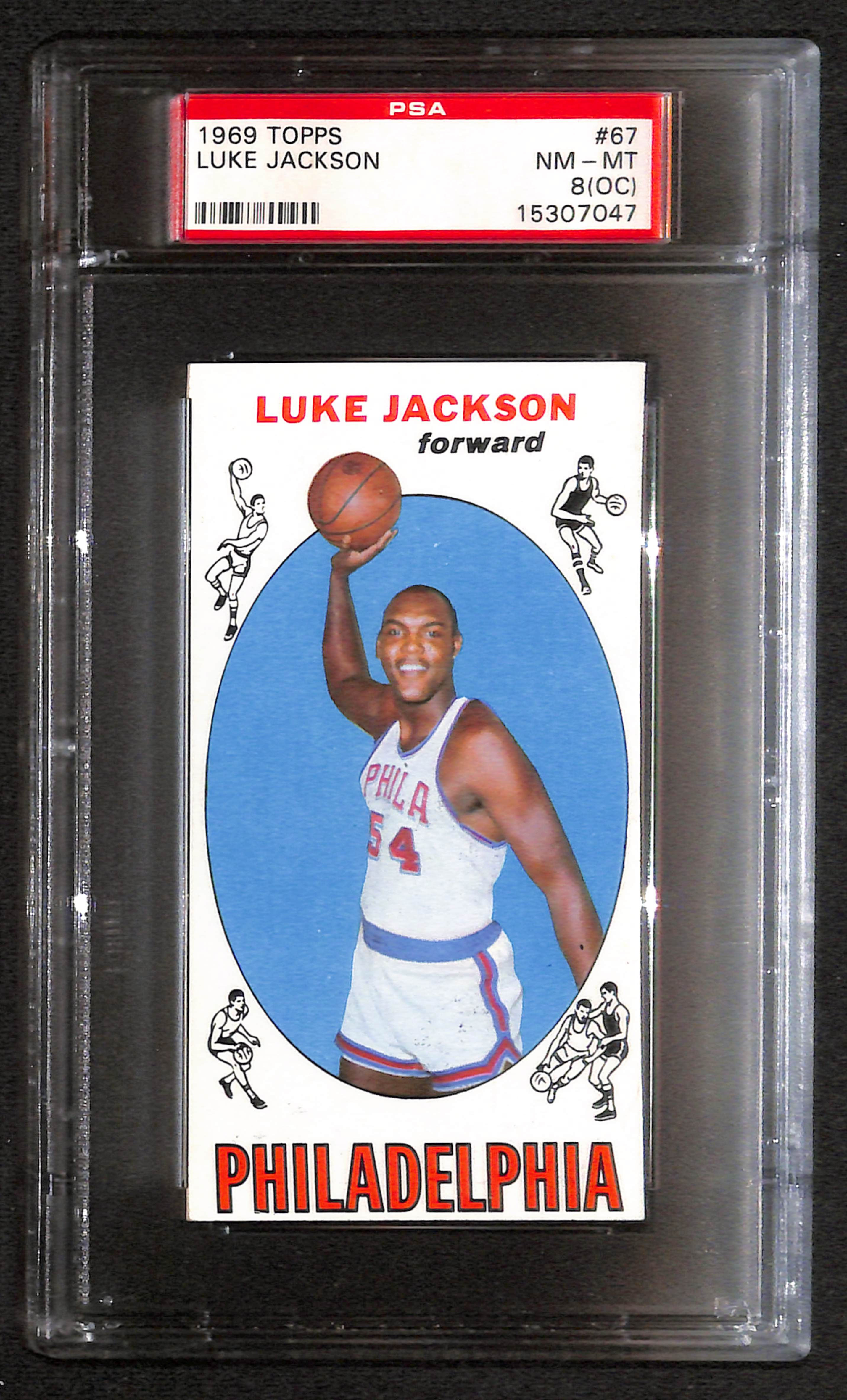Luke Jackson 1969 Topps #67 PSA 8 (oc)
