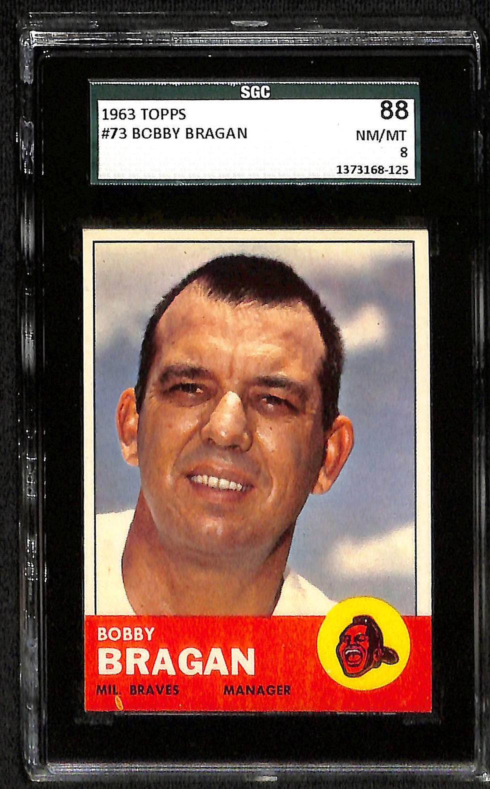 Bobby Bragan 1963 Topps #73 SGC 8