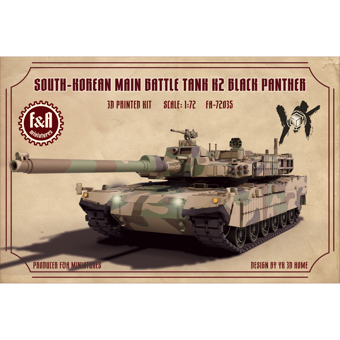 South-Korean Main Battle Tank K2 Black Panther 1:72