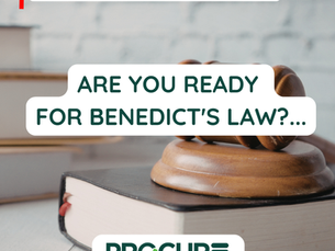 Benedict's Law Comes Into Force in September 2026.  Has Your School Planned Its Procurement Response?