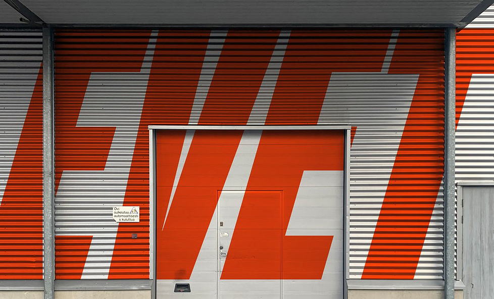 The door at Evet's assembly center in Vantaa