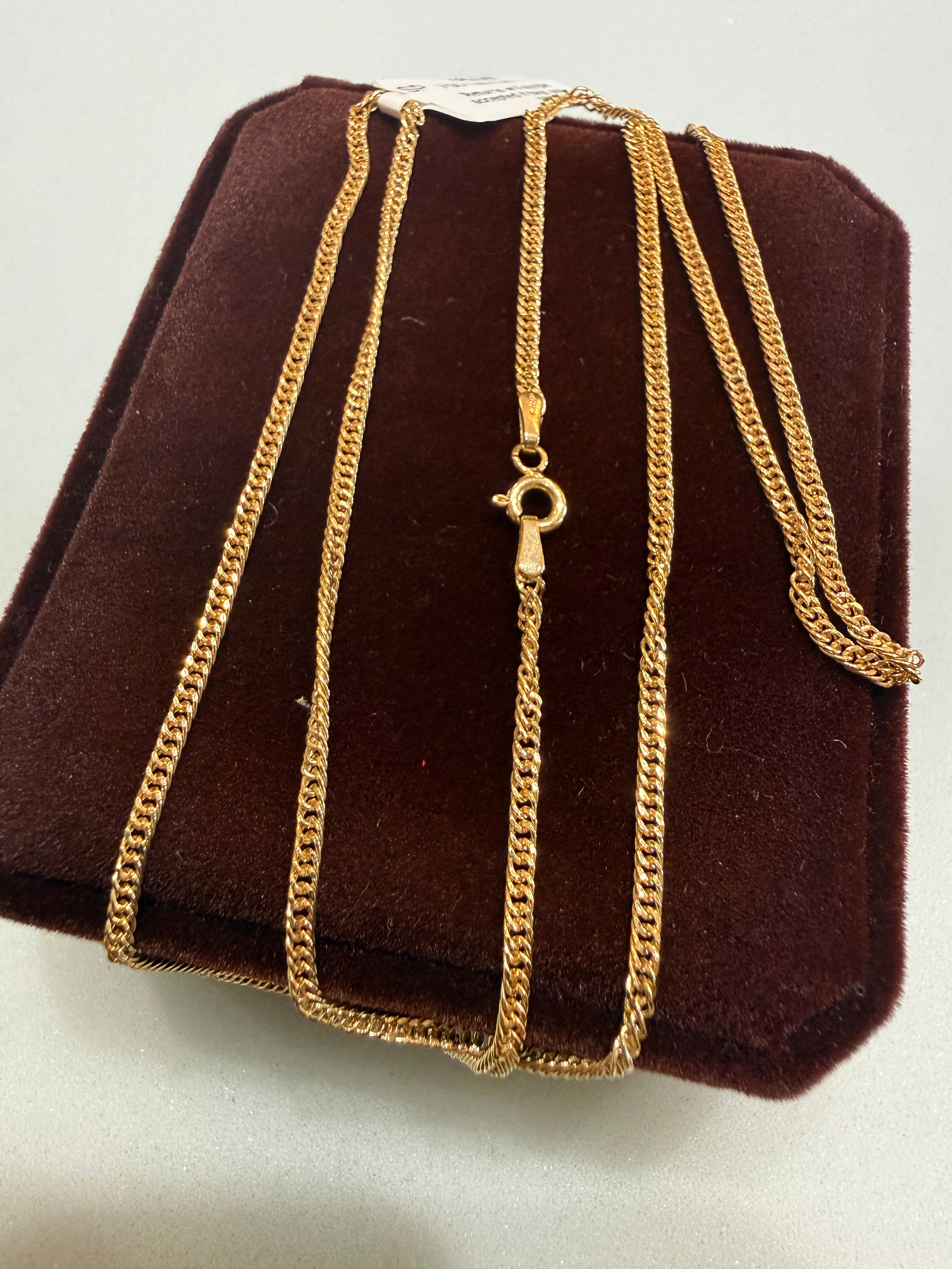 18karats chain in size 20 Japan style