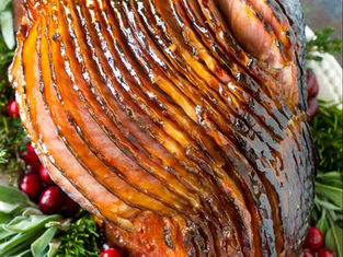 Keto Maple Glazed Ham