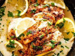 Creamy Keto Lemon Parmesan Chicken