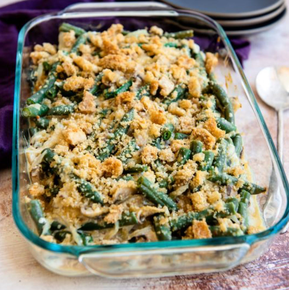 Keto Green Bean Casserole with Cream Cheese