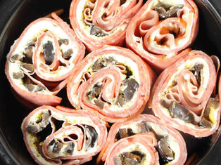 Keto Ham and Cream Cheese Rollups