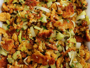 Keto Stuffing with Low-Carb Bread