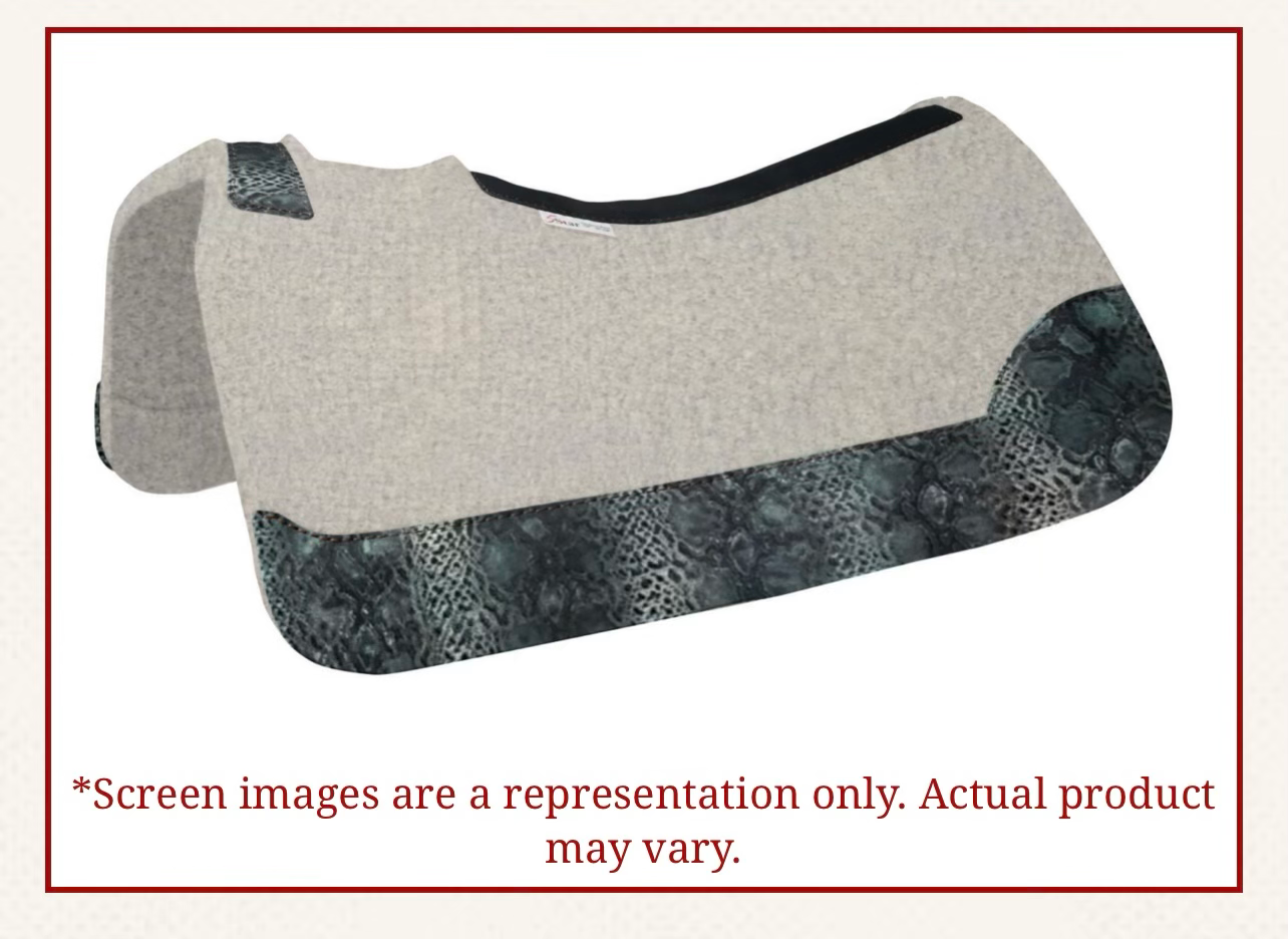 5 Star 30"x30"  - Multi Turquoise Python