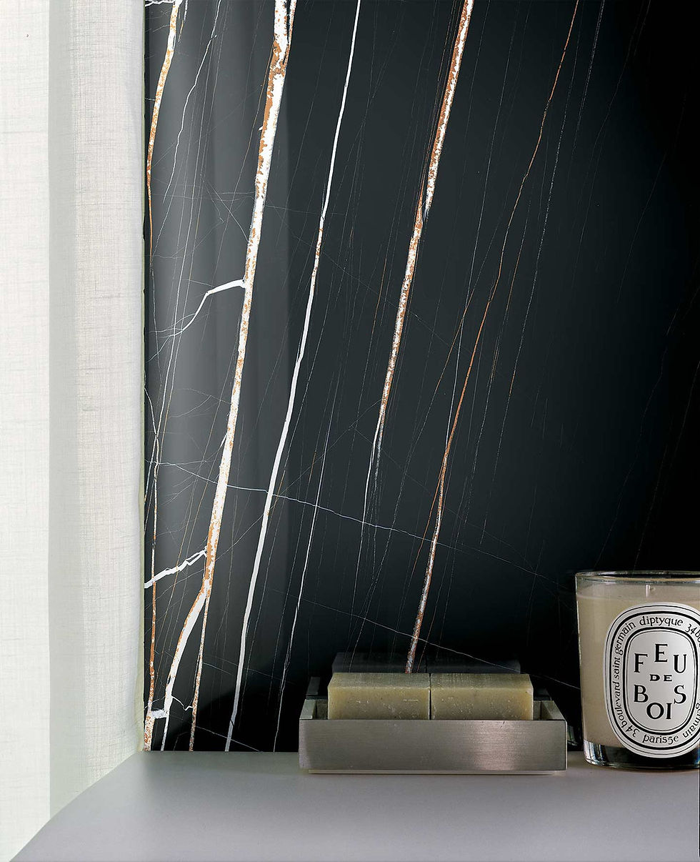 Miniatura: Creative Design - Stones & More 2.0 - Stone Sahara Noir, Comfort 120x240x0,6 cm