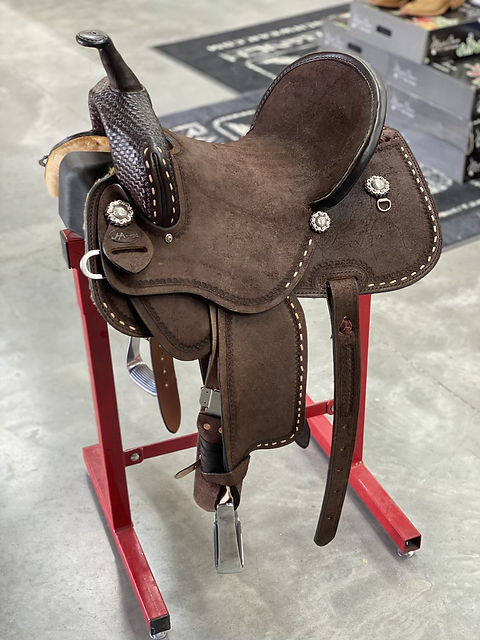 【国内正規総代理店アイテム】 Saddle JHA - Pencil w/ stitch Buck Skirt Round Seat Hard 106 靴