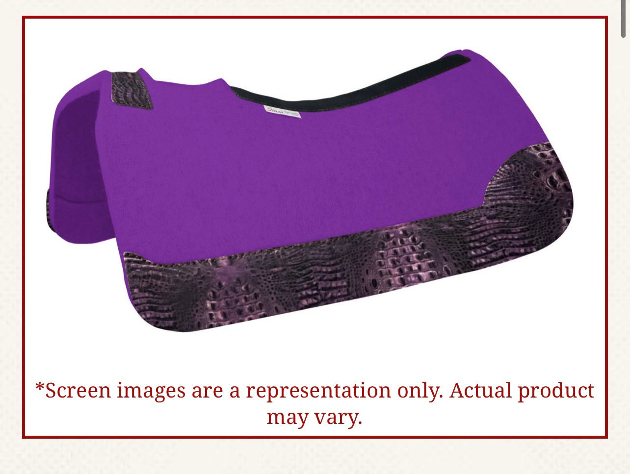 5 Star 30"x28"  - Deep Purple Croc