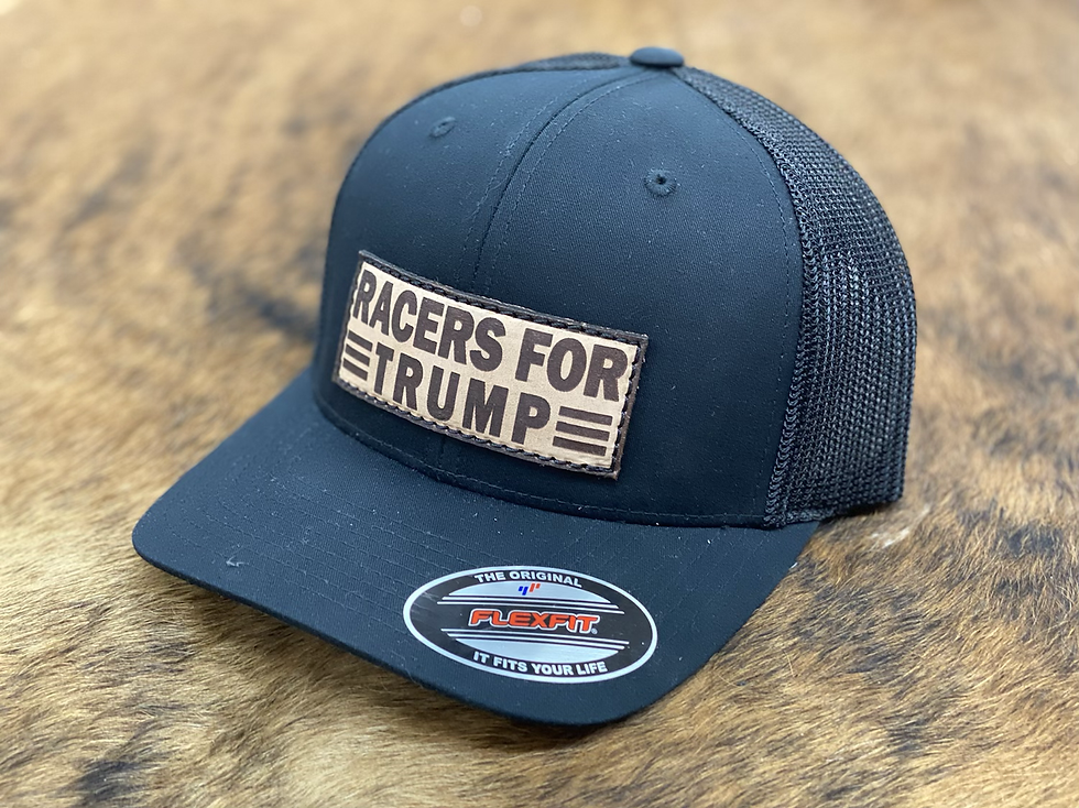 Race Ranch Racers For Trump Black / Black - Flexfit Patch hat