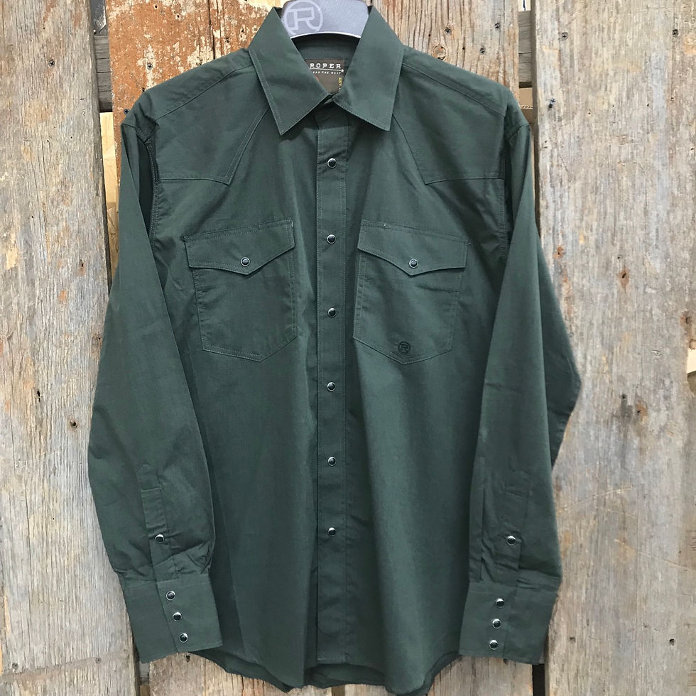 Roper Button Up - army green 