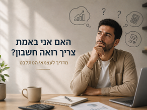 האם אני באמת צריך רואה חשבון? מדריך לעצמאי המתלבט