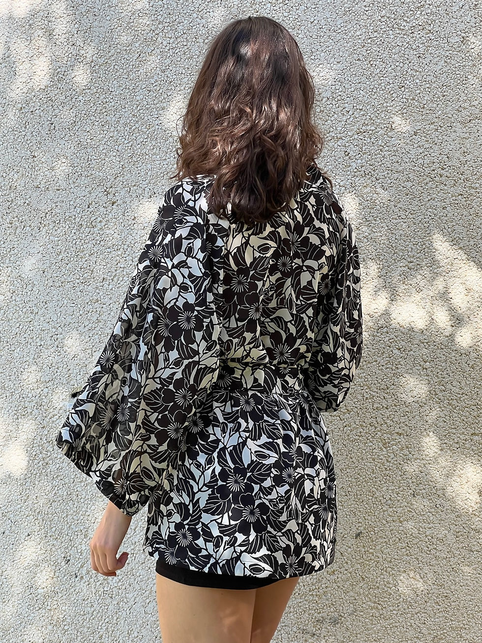 Miniature : Kimono haori ” Mizu ”  Style Japonais léger ,vaporeux,aerien
