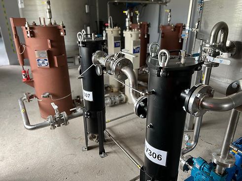 Bio-oil finishing section in Ekotrend Biofuels Plant in Lesmierz