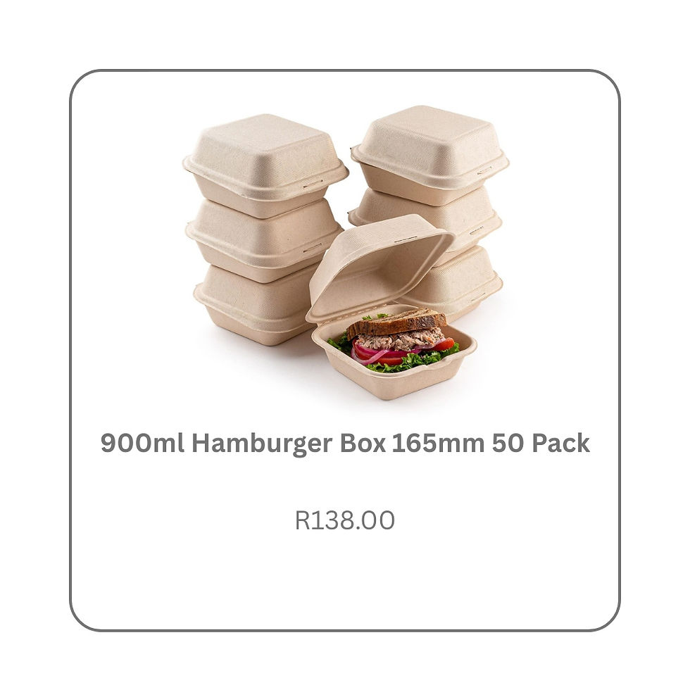 900ml Hamburger Box 50 Pack