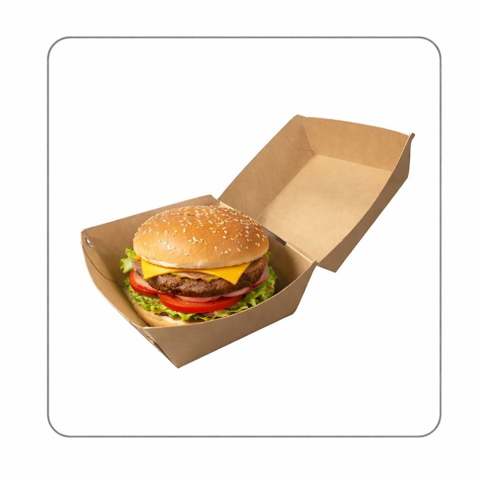 Kraft Burger Box with burger