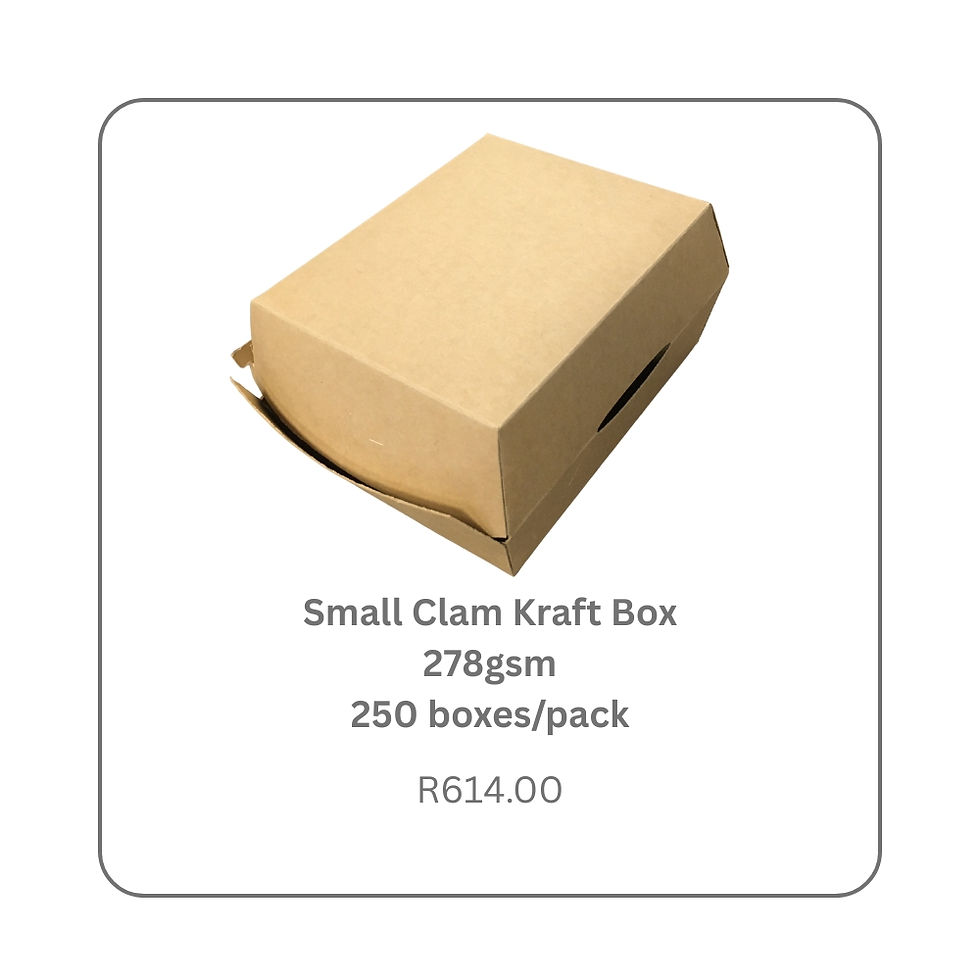 Kraft 278gsm Small Food Boxes 250/pack