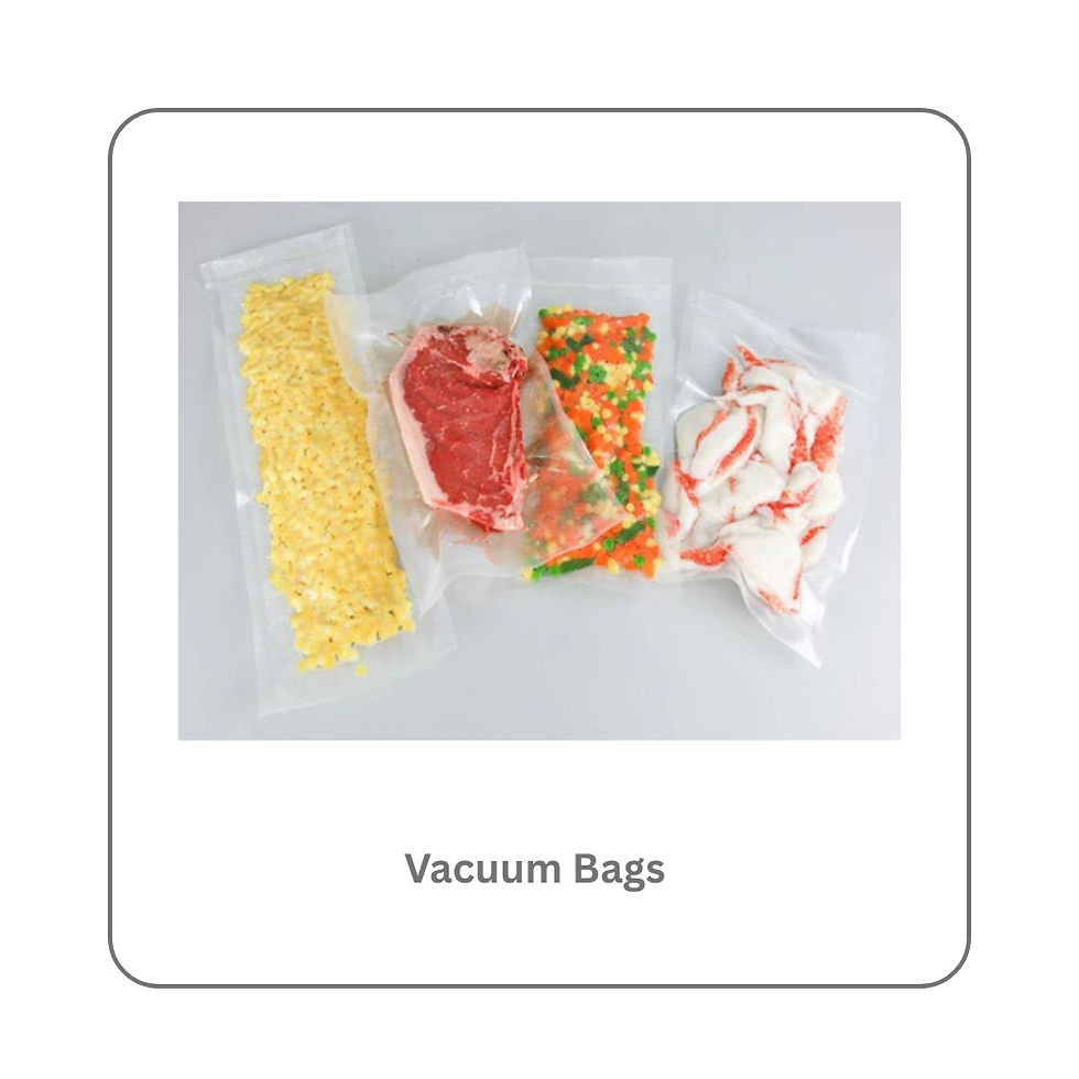 Vacuum Bags with food