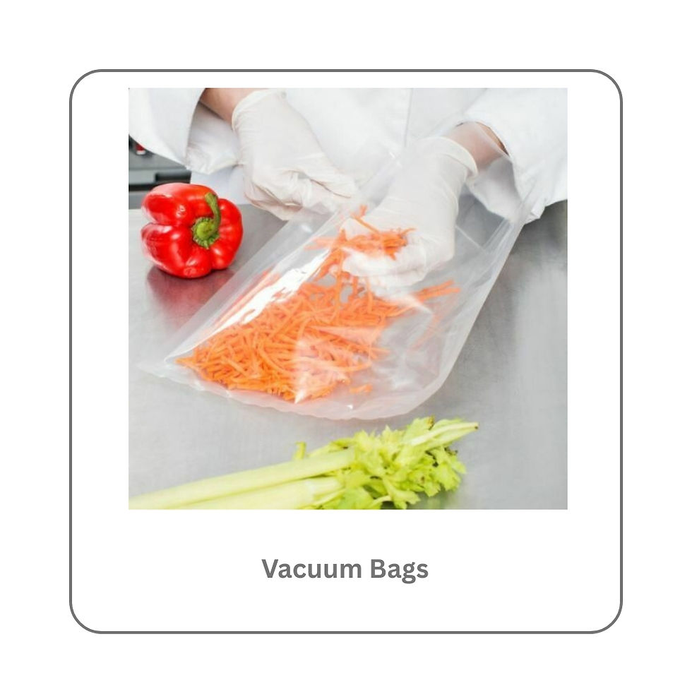 Vacuum Bags with food