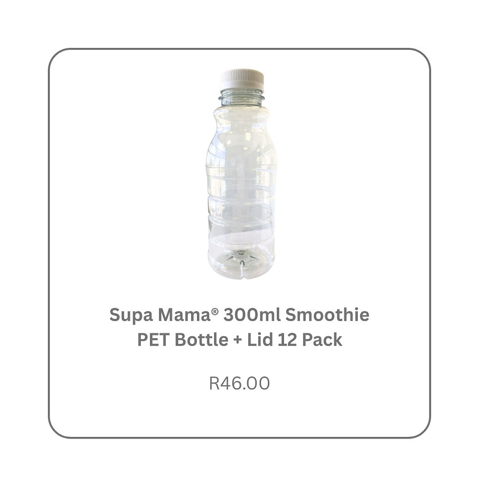 Supa Mama® 300ml Smoothie Bottle and Lid 12 Pack