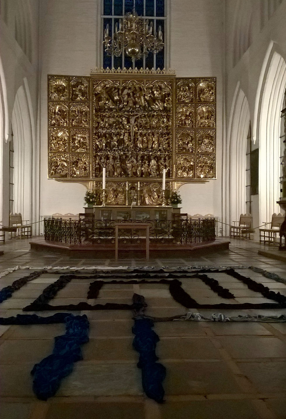 Labyrint i domkirke i Odense