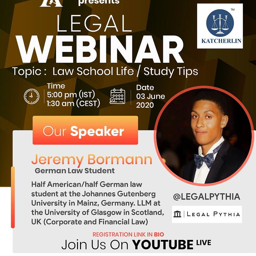 Topic: Law School Life / Quarantine Diaries / Study Tips