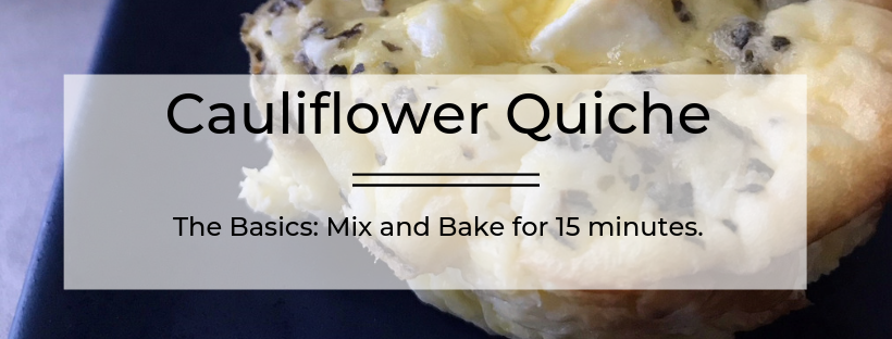 Cauliflower quiche