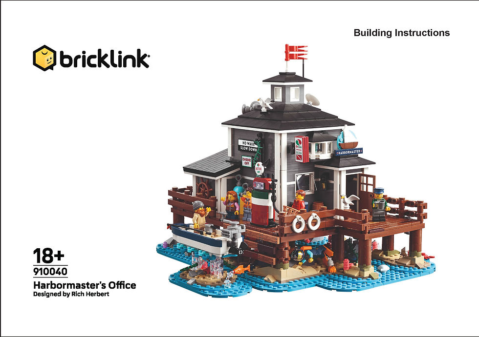 910040 Harbormaster's Office printed Building Instructions