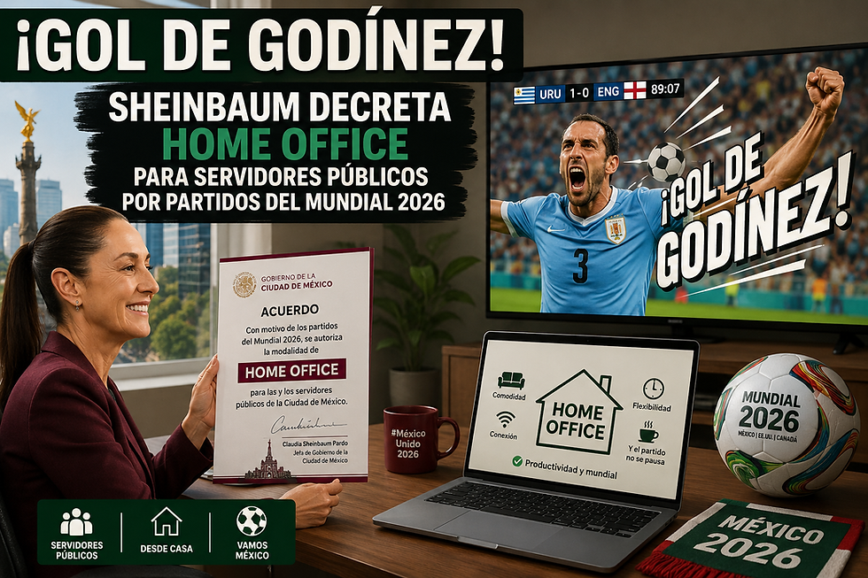 Mundial 2026: Gobierno decreta home office y suspensión de clases en CDMX y Guadalajara para facilitar la movilidad