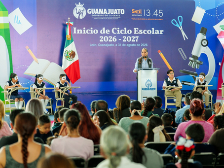 Arranca en Guanajuato Ciclo Escolar 2026-2027; Gobernadora refrenda su compromiso con la educación