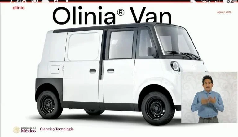 ¡México acelera hacia el futuro! Presentan Olinia Carga, el vehículo eléctrico que promete transformar el trabajo y la movilidad