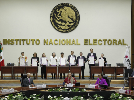 INE entrega constancias de mayoría a jueces y magistrados electos; algunos ligados a la Luz del Mundo