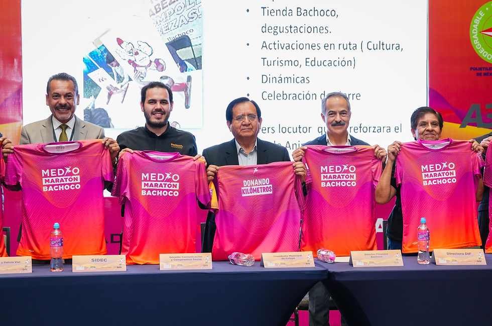 PRESENTAN EL 11 MEDIO MARATÓN BACHOCO CON CAUSA, PARA APOYAR LOS COMEDORES COMUNITARIOS DEL DIF MUNICIPAL DE CELAYA