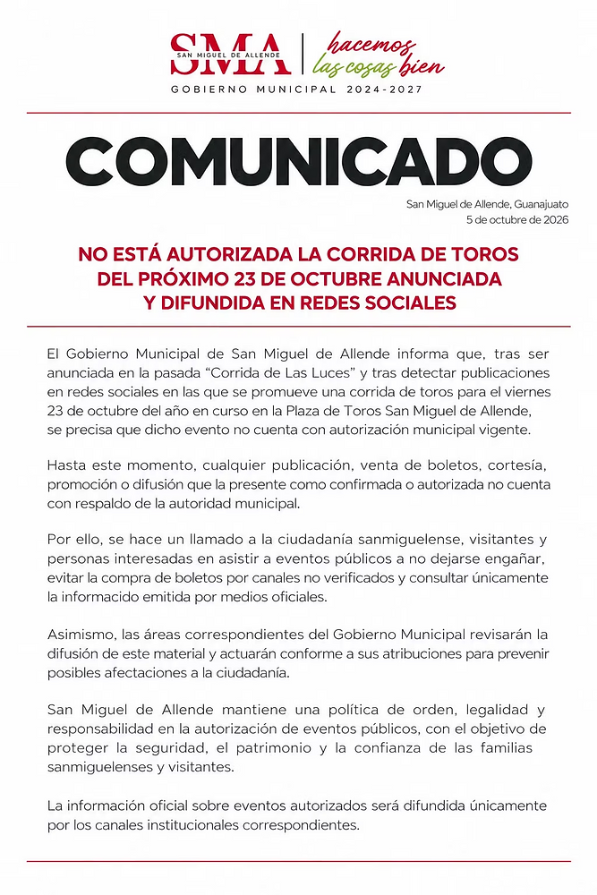 Lo que no sabías sobre la corrida de toros en San Miguel de Allende