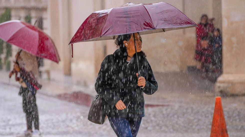 Lluvias intensas, granizo y hasta aguanieve este 31 de marzo, mientras persiste el calor sofocante