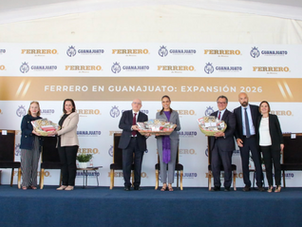 Anuncia Ferrero nueva inversión de 86 MDD en Guanajuato