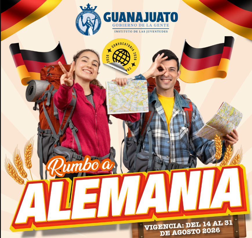 RUMBO A ALEMANIA 2026: GUANAJUATO ABRE NUEVA CONVOCATORIA PARA UNA EXPERIENCIA INTERNACIONAL
