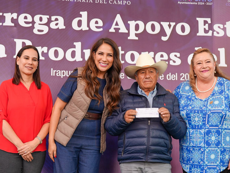 Entrega Gobernadora apoyos a los productores de maíz de Guanajuato
