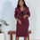 Thumbnail: 0690725 BURGUNDY SKIRT SUIT (PLUS SIZE)