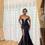 Thumbnail: BLACK BEADED BUSTIER GOWN 121425