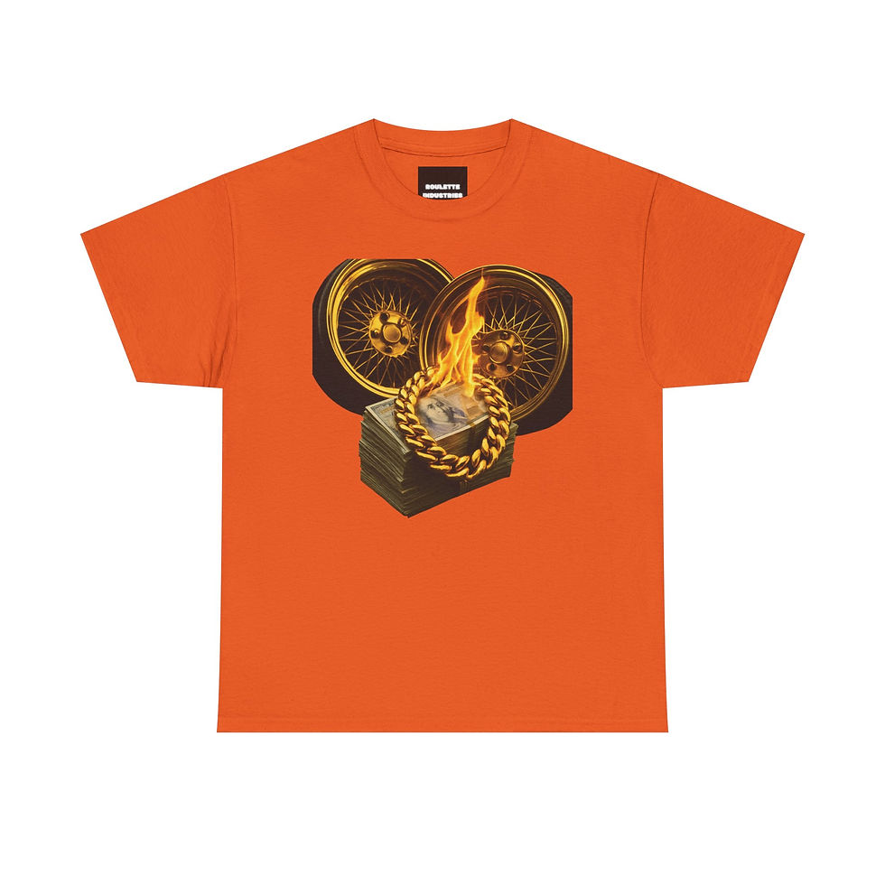 Thumbnail: Fantasy Golden Rim GraphicTee,Unisex Heavy Cotton Tee, Casual Wear, Gamer Gift, 