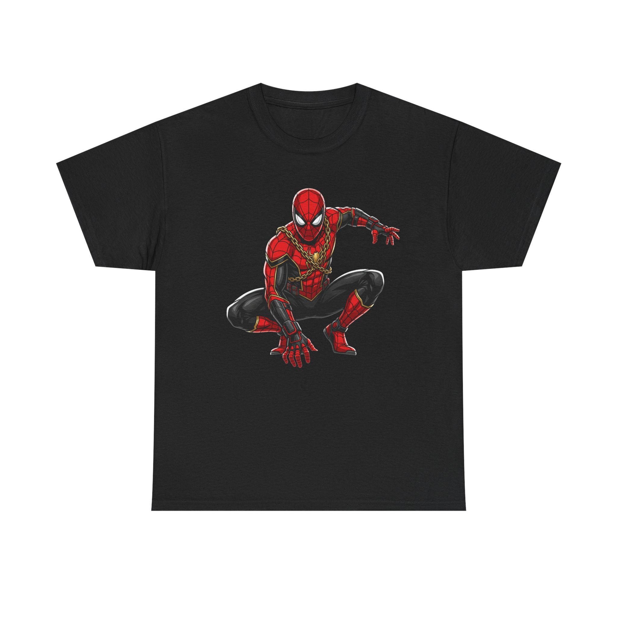 Spider Graphic Tee — Red Spider Emblem Front & Back Spider-Man Inspired T‑Shirt