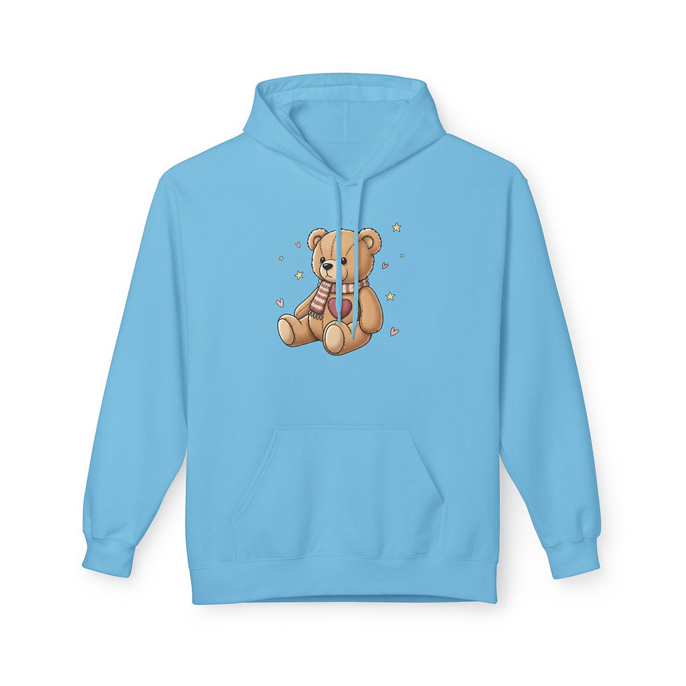 Thumbnail: Teddy Bear Hoodie — Cute Cozy Plush Graphic Sweatshirt
