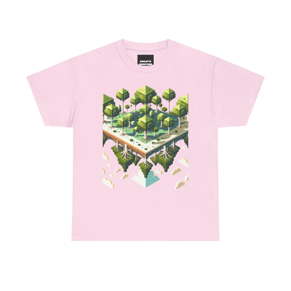Thumbnail: Eco-Inspired Unisex Heavy Cotton Tee - Nature Graphic Design