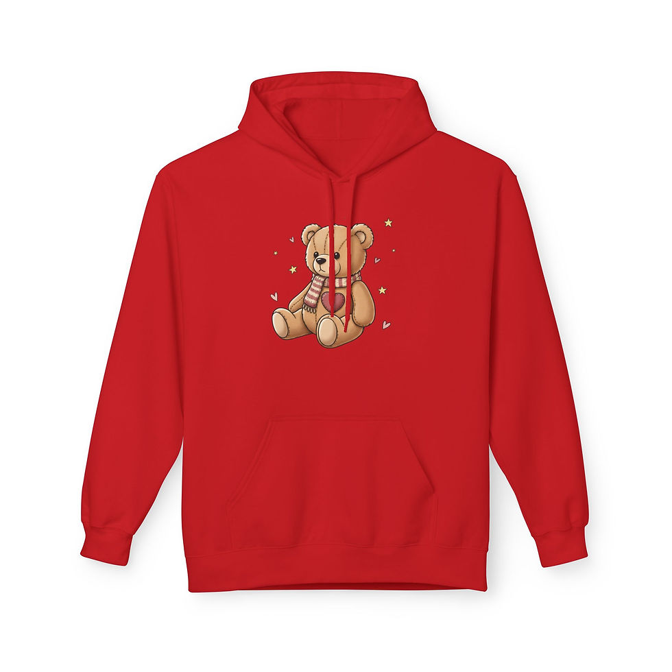 Thumbnail: Teddy Bear Hoodie — Cute Cozy Plush Graphic Sweatshirt
