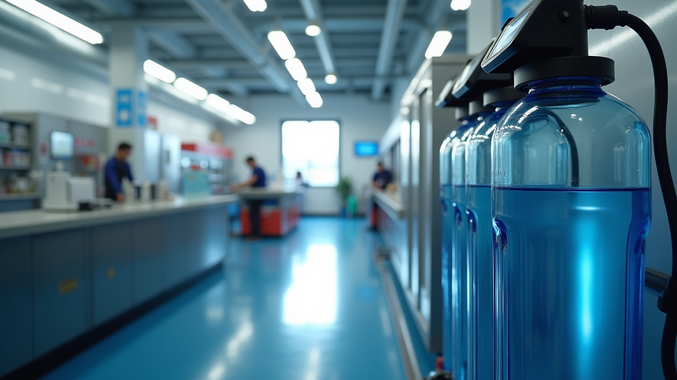 Eye-level view of a local RO water purifier service center