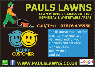 HAPPY CUSTOMER : December 2021 - Always nice to receive positive feedback